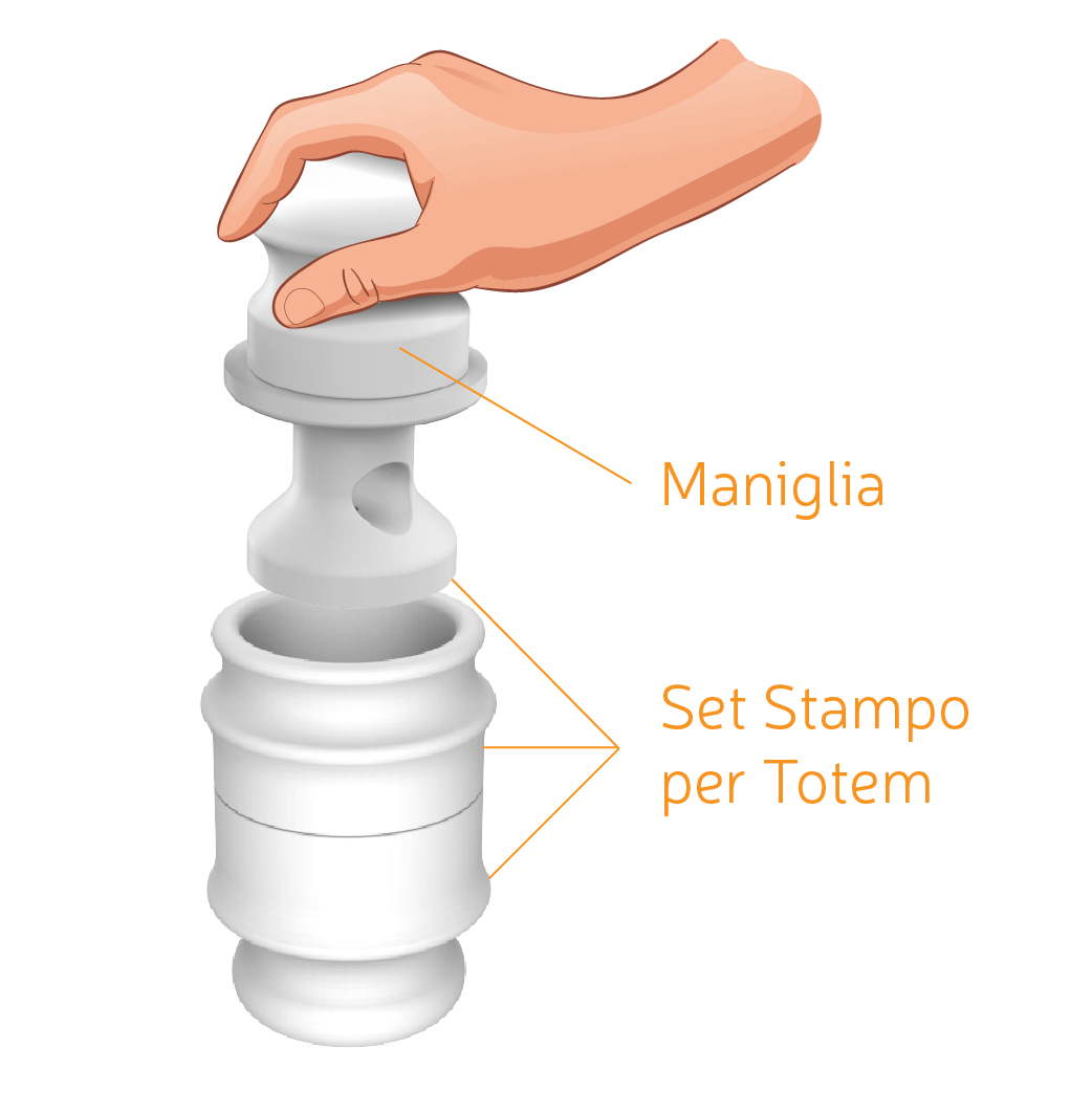 Impugnature per Stampo Totem - Accessorio - Arancinotto - Stampi per Arancini